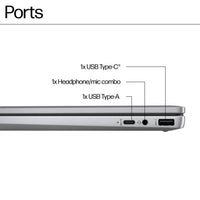 HP Chromebook x360 14b-cd0000na Intel® Core™ i3 i3-N305 35.6 cm (14") Touchscreen Full HD 8 GB LPDDR5-SDRAM 256 GB eUFS Wi-Fi 6 (802.11ax) ChromeOS Silver
