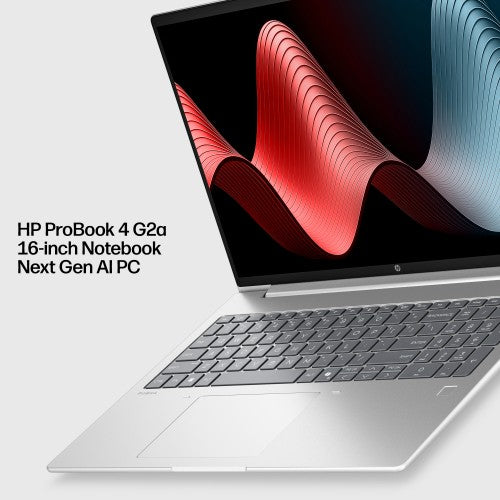 HP ProBook 4 G2a 16 inch Notebook Next Gen AI PC Wolf Pro Security Edition Copilot+ PC AMD Ryzen™ AI 7 445 Laptop 40.6 cm (16") WUXGA 16 GB DDR5-SDRAM 512 GB SSD Wi-Fi 7 (802.11be) Windows 11 Pro Silver