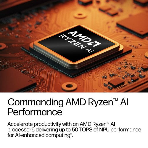 DM3Y5EA#ABU | HP EB6G2A14AI RAI7450 14 32GB/1T PC AMD Ryzen™ AI 7 Laptop 35.6 cm (14") 2.5K DDR5-SDRAM 1 TB SSD Wi-Fi 7 (802.11be) Windows 11 Pro Silver