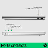 HP Chromebook 15a-nb0006na Intel® N N100 39.6 cm (15.6") HD 4 GB LPDDR5-SDRAM 128 GB UFS Wi-Fi 6 (802.11ax) ChromeOS Silver
