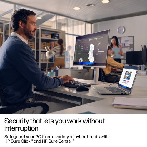 HP EliteBook 6 G1q 14 inch Notebook Next Gen AI PC Wolf Pro Security Edition Copilot+ PC Snapdragon X1P-42-100 Laptop 35.6 cm (14") WUXGA 64 GB LPDDR5x-SDRAM 1 TB SSD Wi-Fi 7 (802.11be) Windows 11 Pro Silver